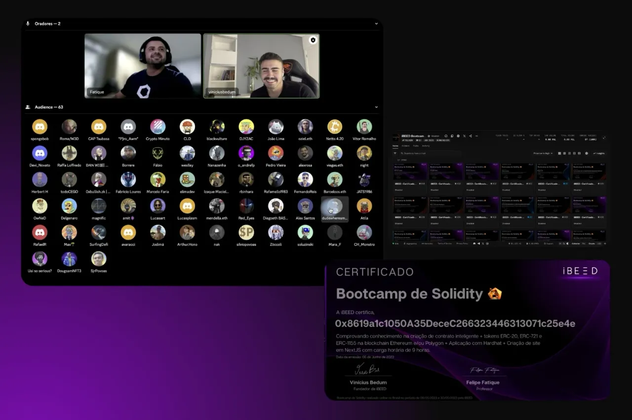 NFT certificate from the Solidity bootcamp